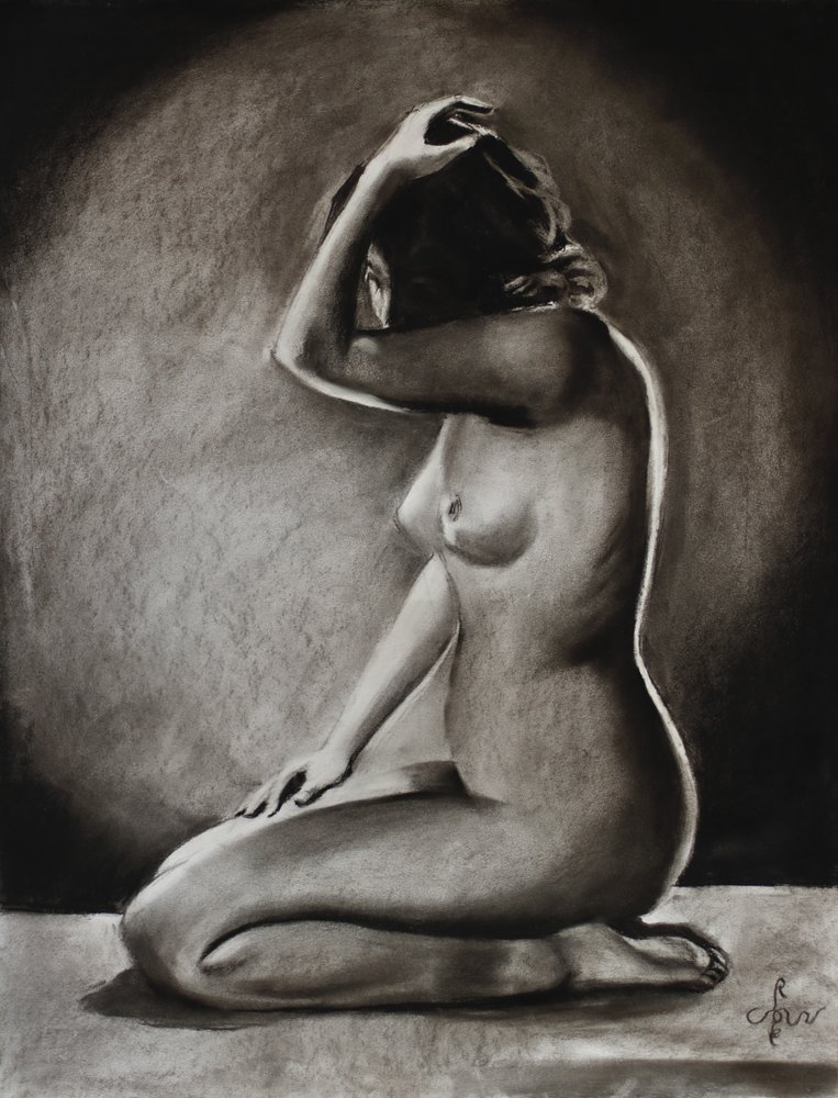 Studio di nudo aggraziato da Corné Akkers
