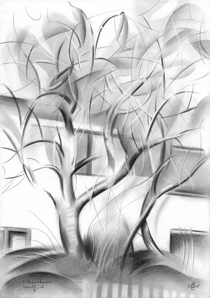Alberi astratti moderni da Corné Akkers