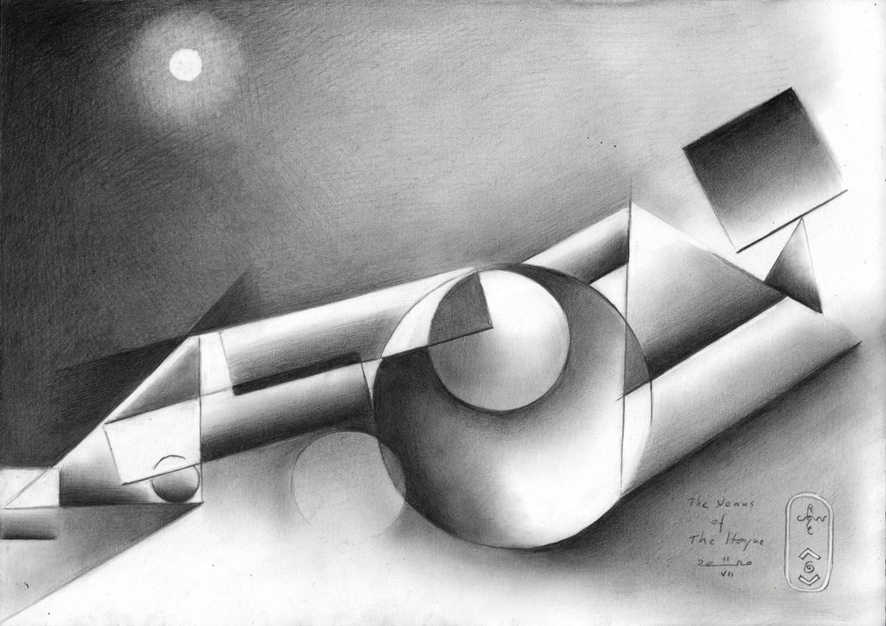 Composizione geometrica al chiaro di luna da Corné Akkers