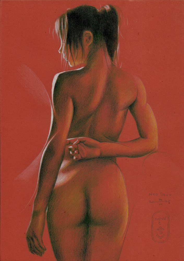 Figura femminile nuda da Corné Akkers