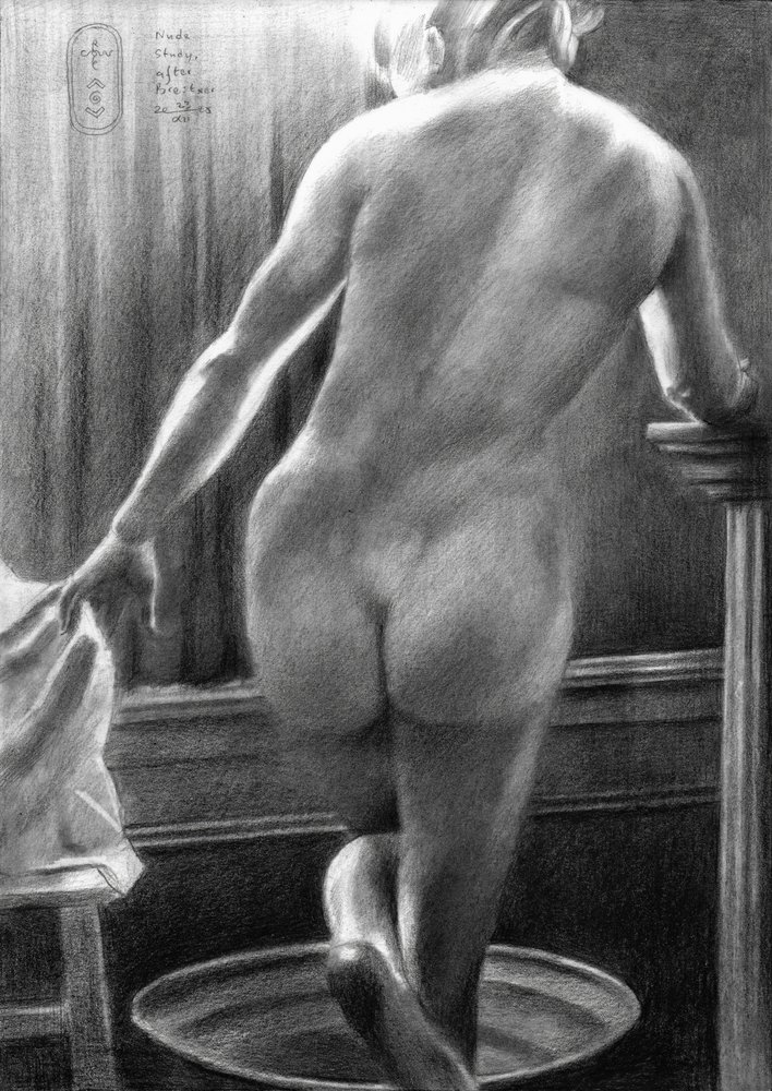 Studio di nudo, secondo Breitner - 23-12-25 da Corné Akkers