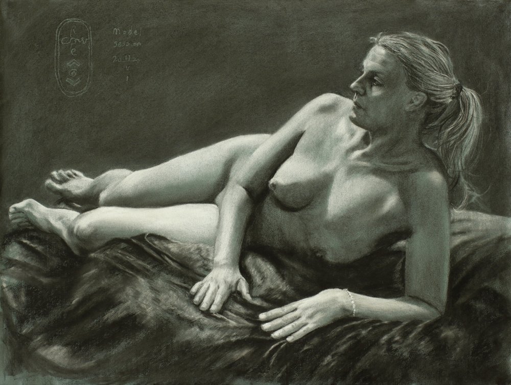 Figura nuda pensierosa da Corné Akkers