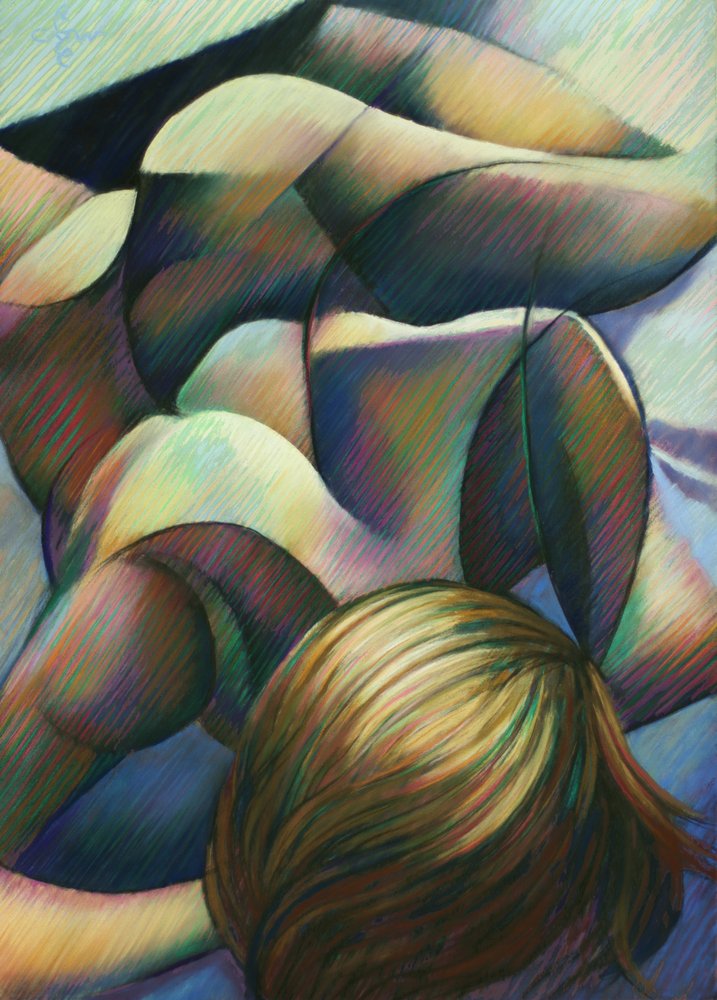 Figura astratta serena da Corné Akkers
