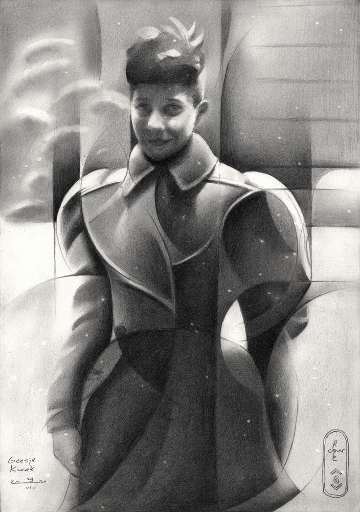 Cappotto invernale "Ragazzo sorridente" da Corné Akkers