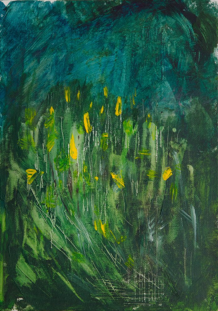 Fiori gialli astratti da Dale Hefer