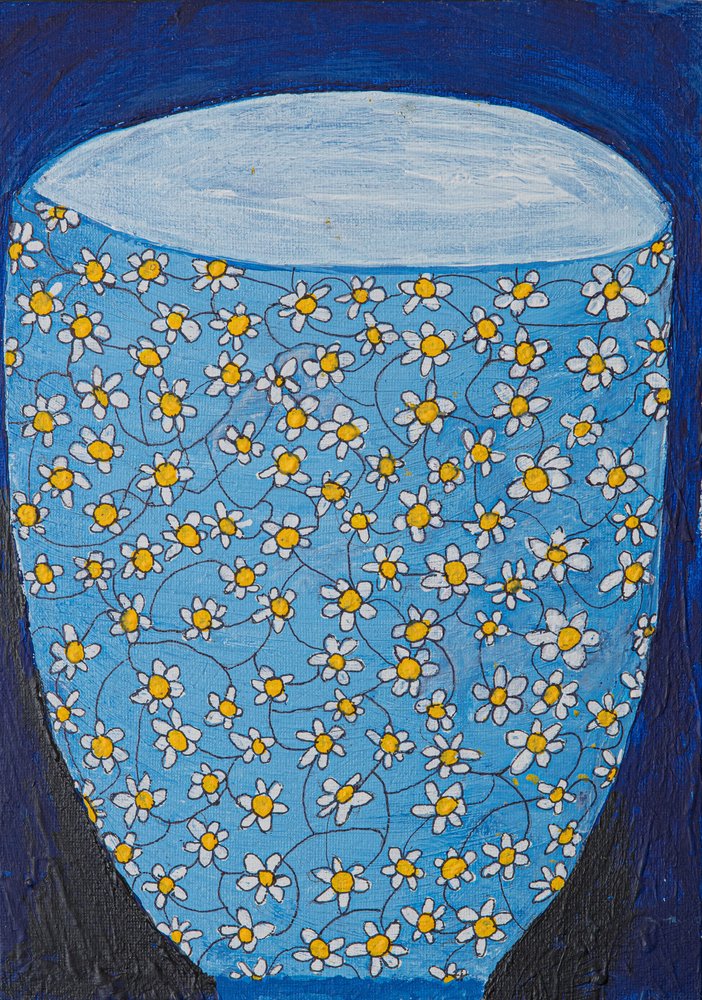 Vaso Blue Daisy da Dale Hefer & Family