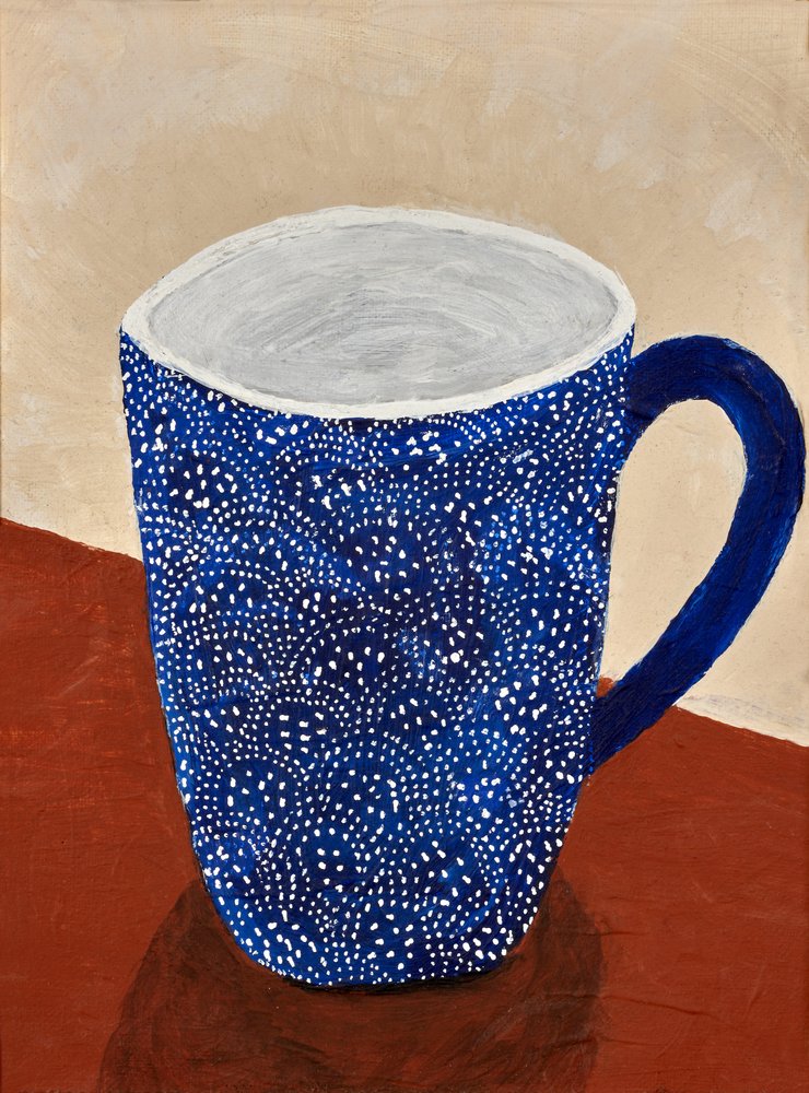 Tazza con motivi blu da Dale Hefer & Family