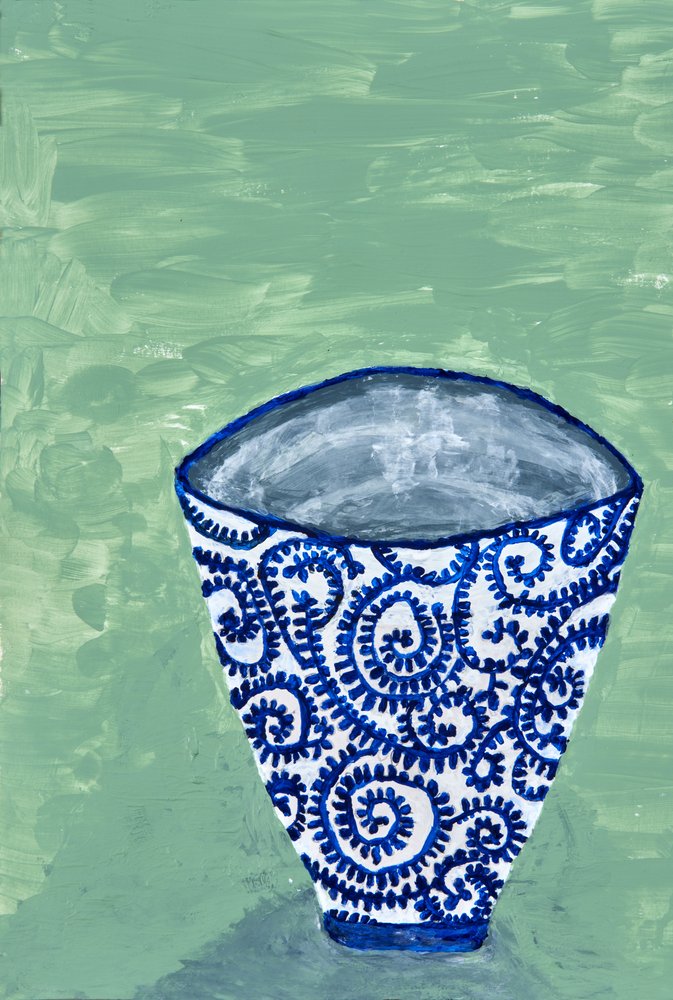 Vaso Blue Swirl da Dale Hefer & Family