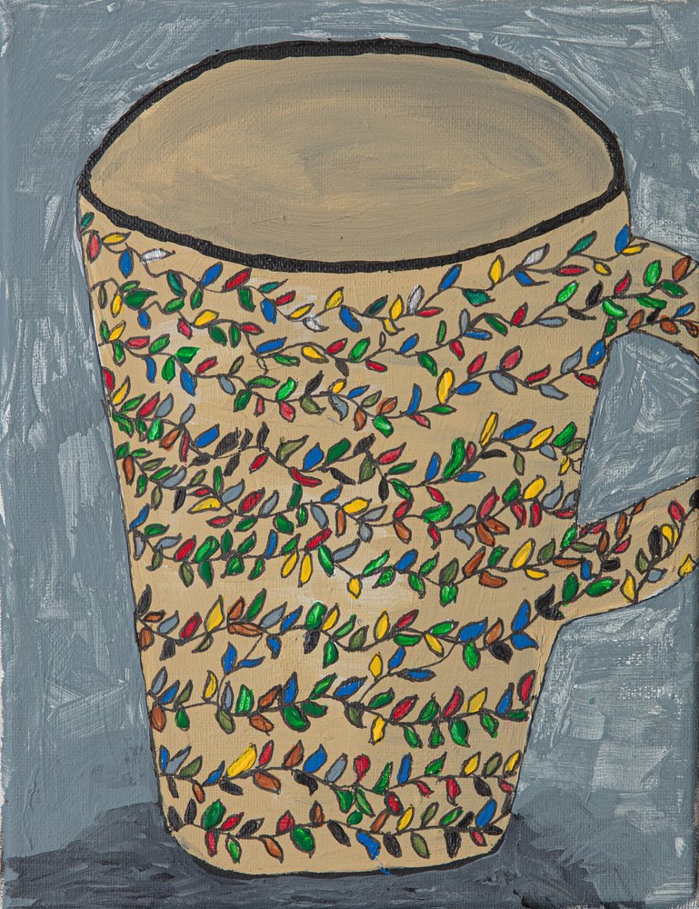 Tazza con foglie colorate da Dale Hefer & Family