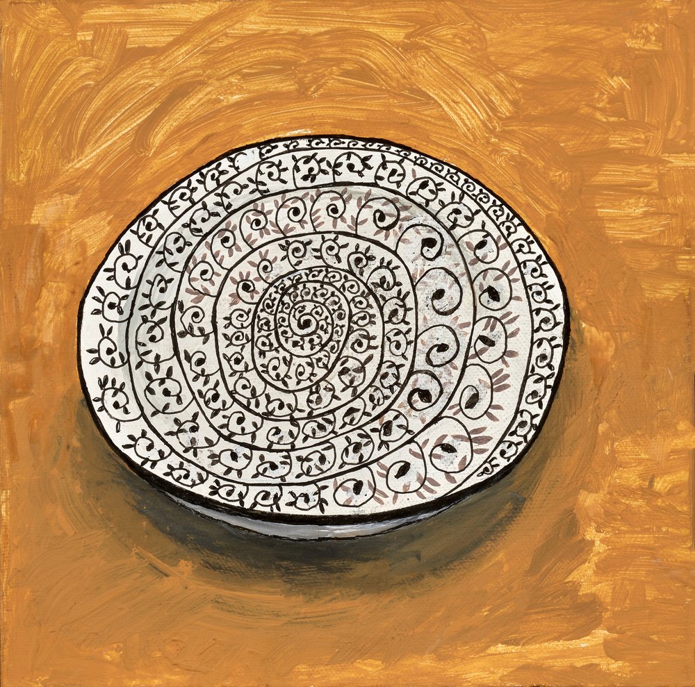 Piatto a spirale in terracotta da Dale Hefer & Family