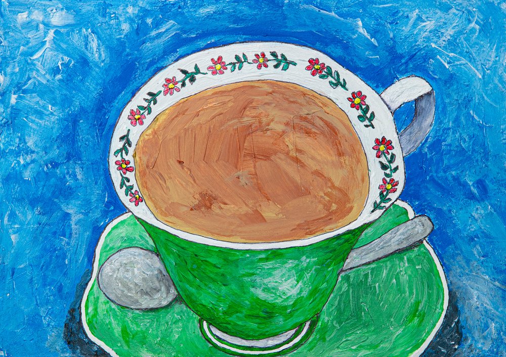 Tazza da tè con motivi floreali da Dale Hefer & Family