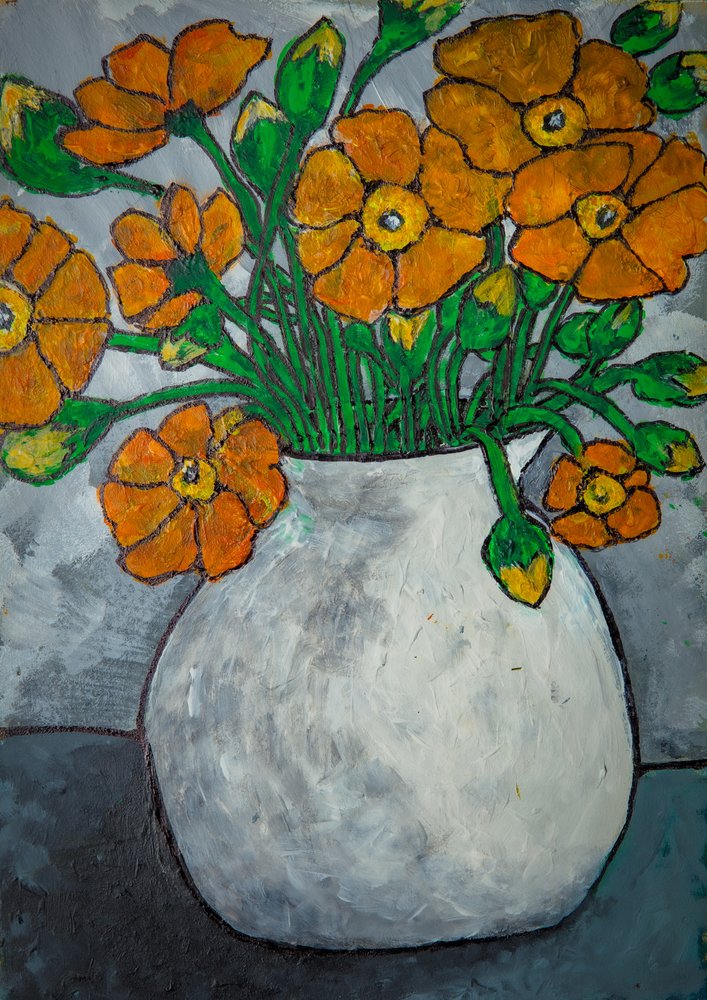 Vaso rustico per fiori d