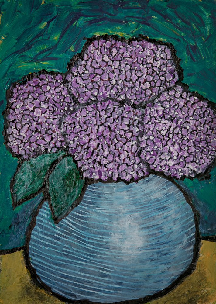 Ortensie viola vivaci da Dale Hefer & Family