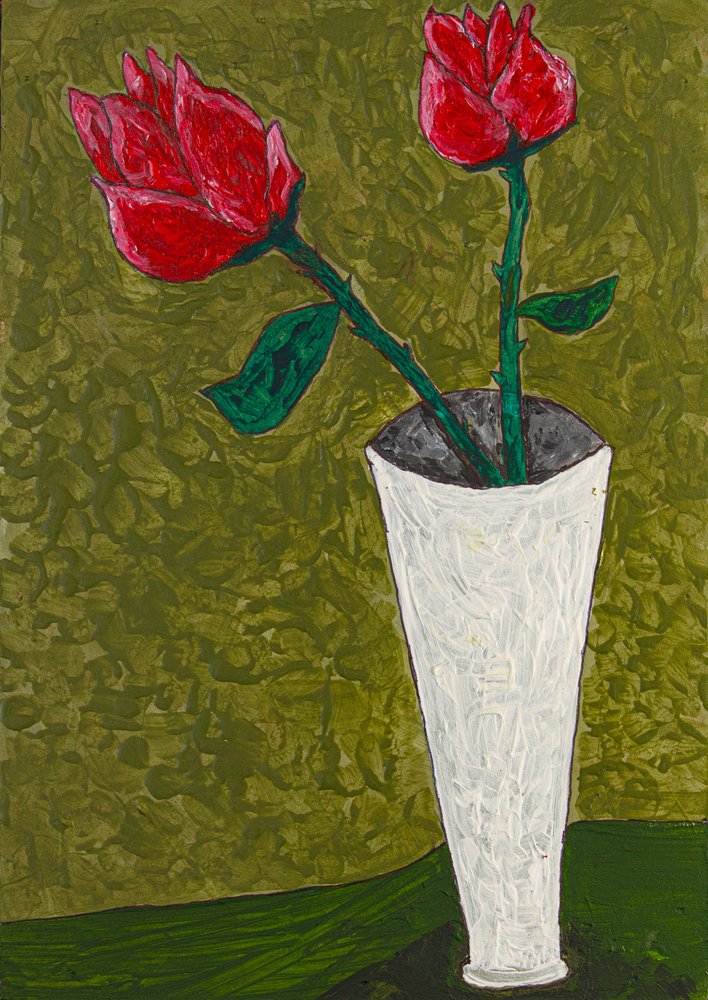Rose rosse vivaci da Dale Hefer & Family