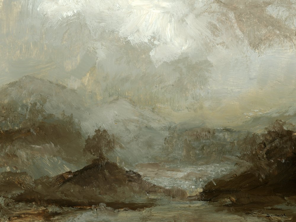 Una quercia su una collina da Dan Hobday