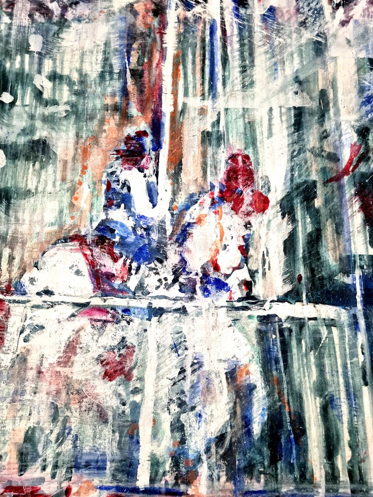 Figure astratte dai colori vivaci da David Antonides