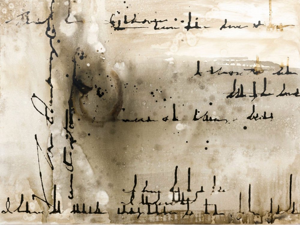 Scrittura astratta a inchiostro da Deb Chaney