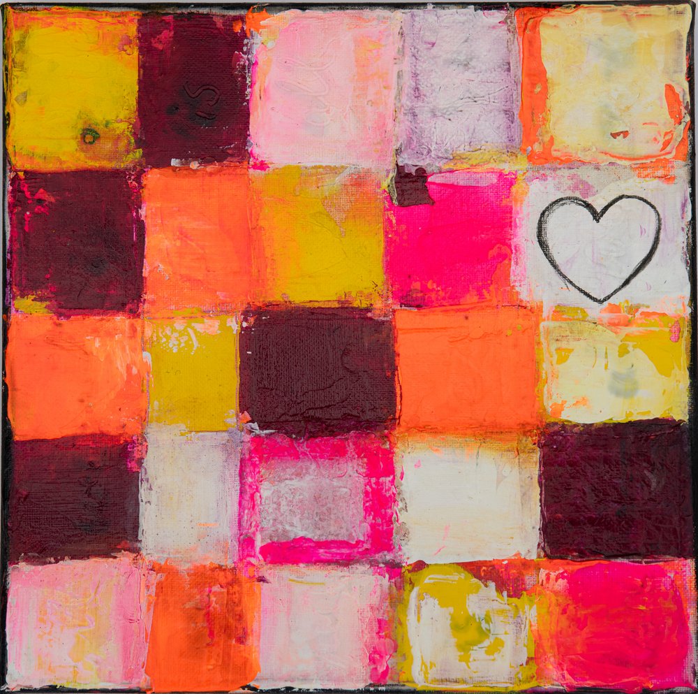 Cuore a griglia colorato da Deb Chaney