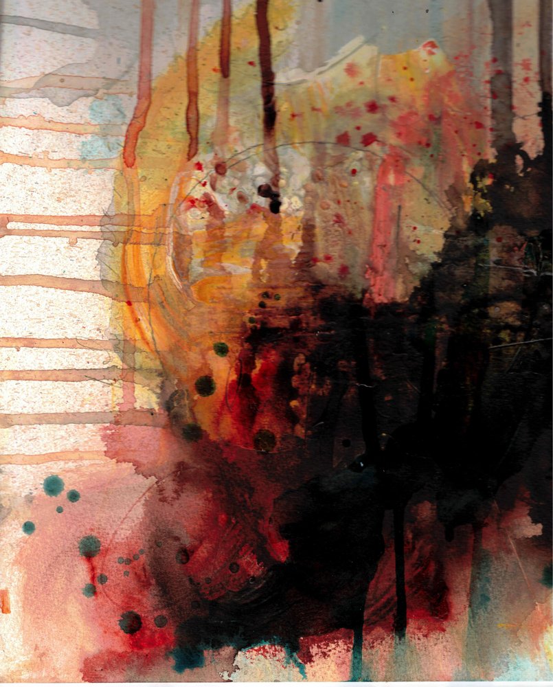 Gocciolature astratte infuocate da Deb Chaney