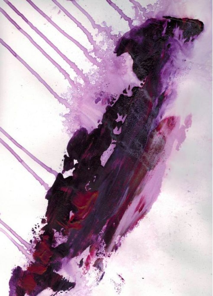 Astratto viola fluido da Deb Chaney