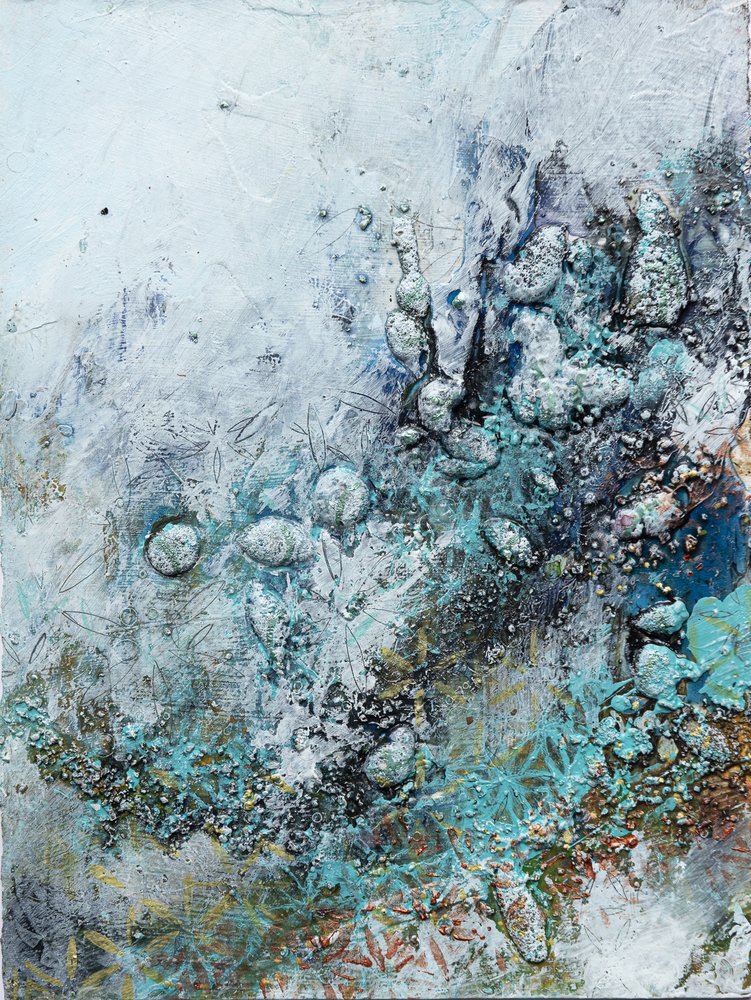 Texture color verde acqua ghiacciato da Deb Chaney