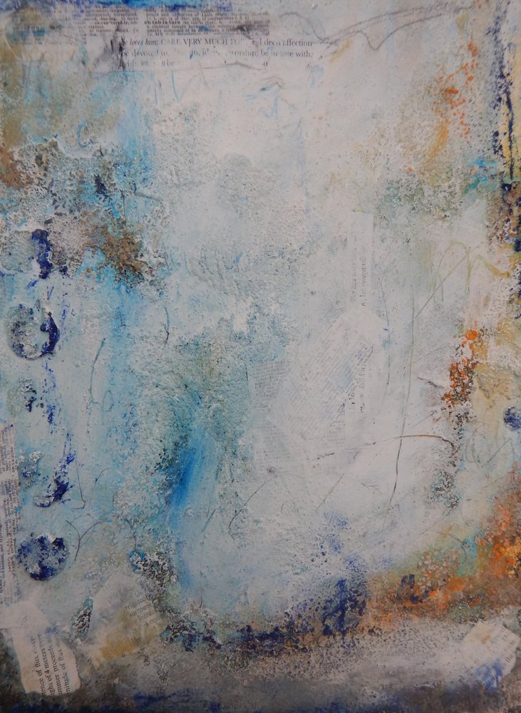 Tonalità di blu con effetto materico da Deb Chaney