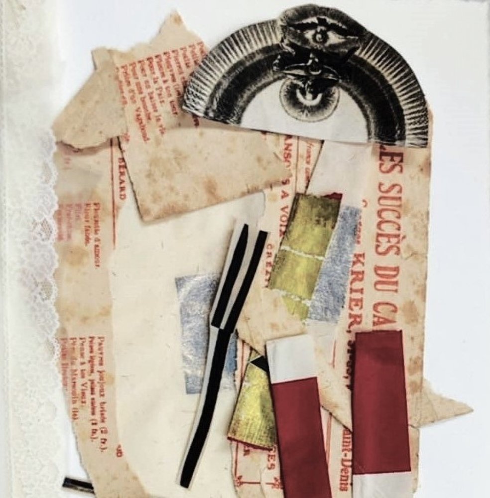 Collage astratto di occhi da Doris Schmitz