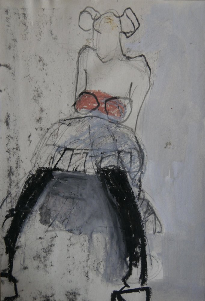 Ballerina seduta (astratta) da Doris Schmitz