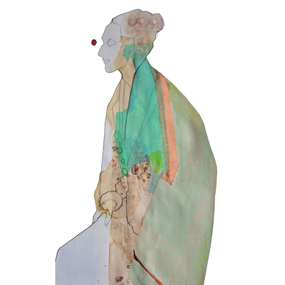 Figura astratta contemplativa da Doris Schmitz