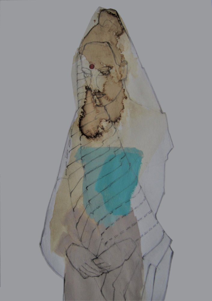 Figura contemplativa velata da Doris Schmitz