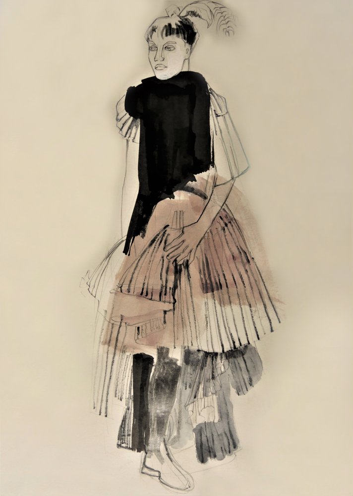 Illustrazione di moda d