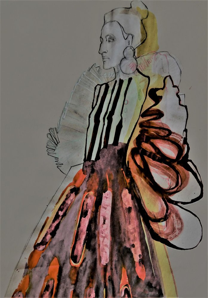 Illustrazione di moda d