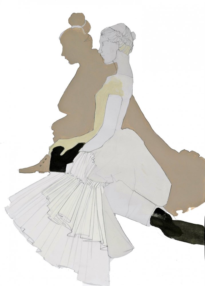 Elegante sagoma di ballerina da Doris Schmitz