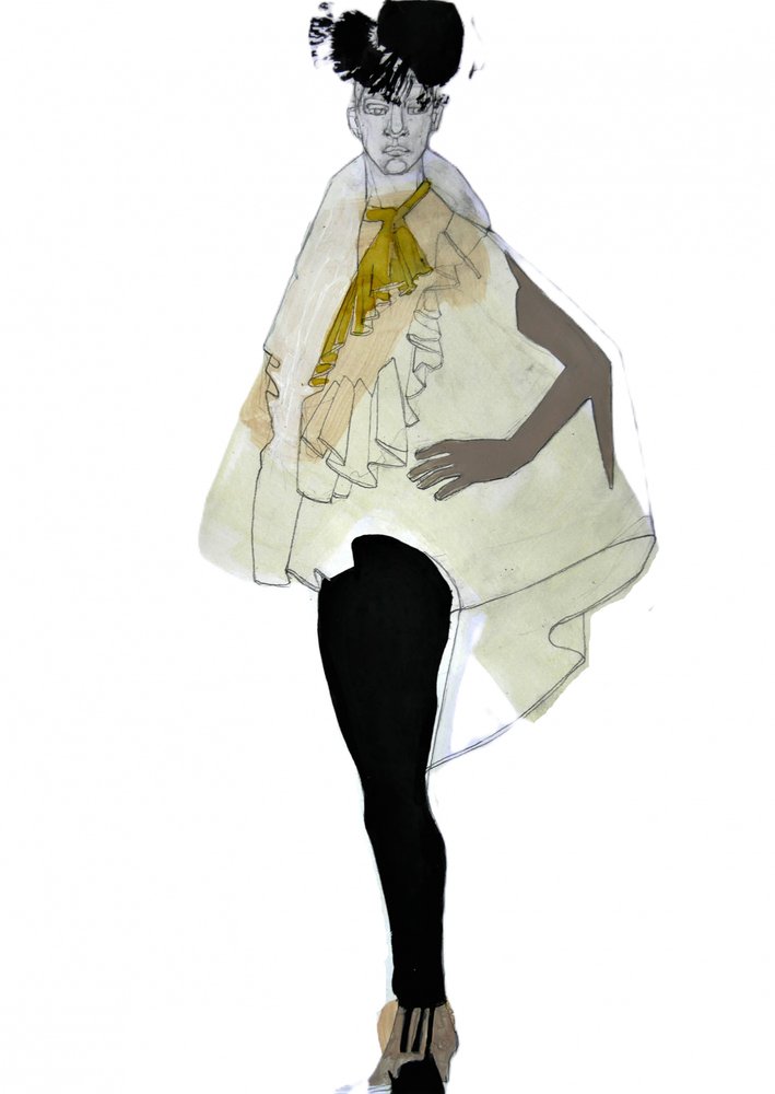Elegante illustrazione di moda da Doris Schmitz