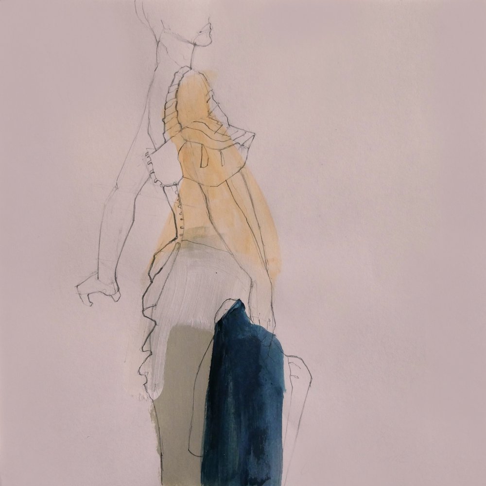 Elegante bozzetto di moda da Doris Schmitz