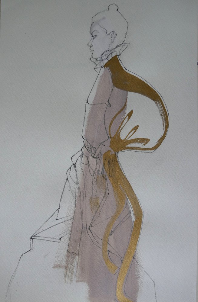 Moda elegante e dorata da Doris Schmitz