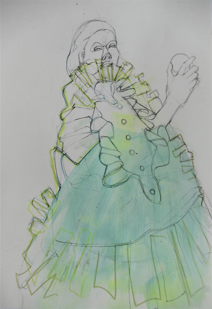 Elegante ritratto verde da Doris Schmitz
