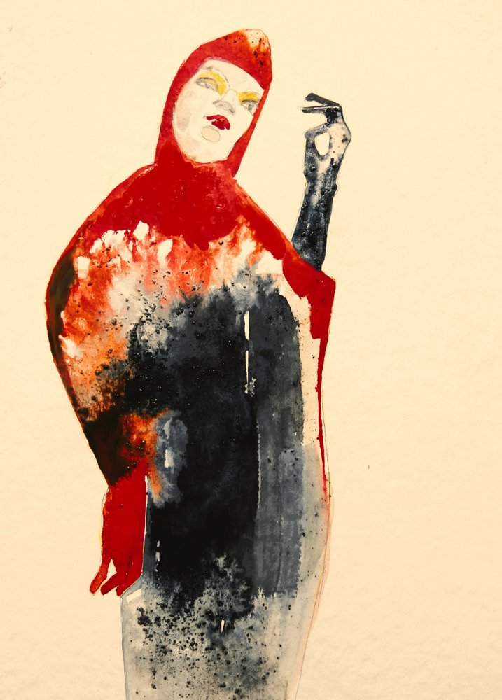 Enigmatica figura incappucciata da Doris Schmitz