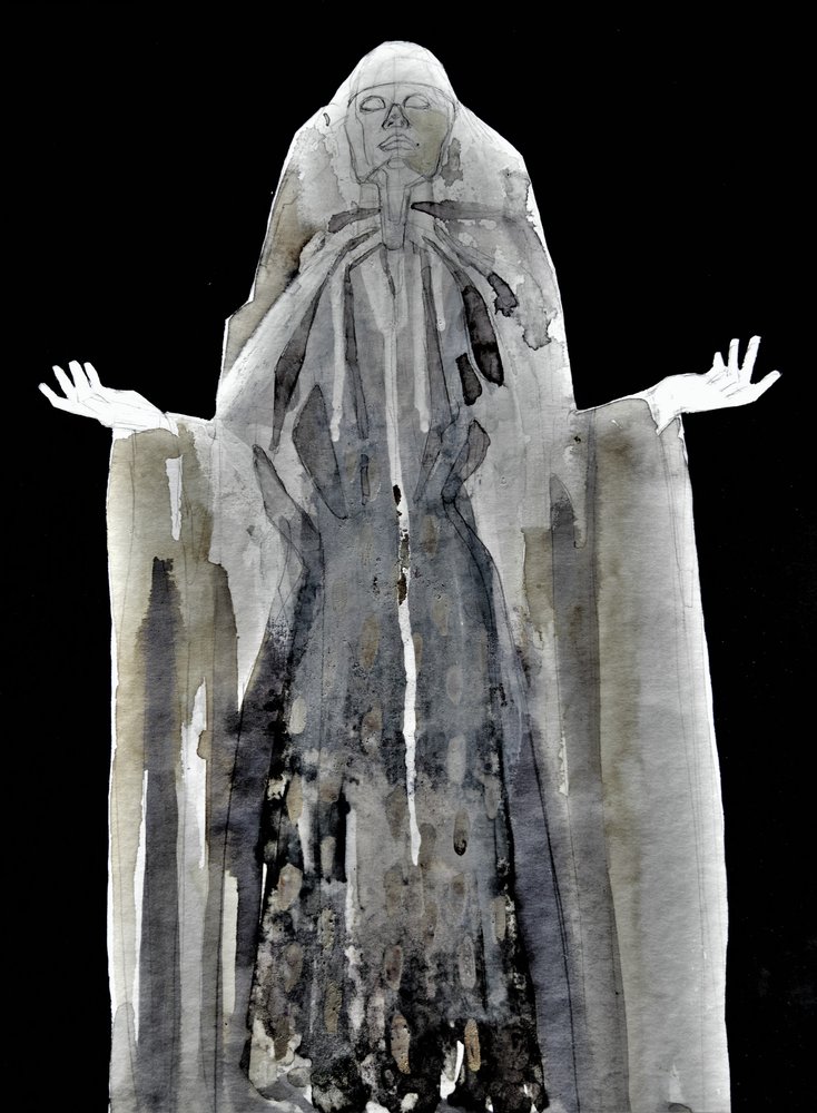 Figura eterea con cappuccio da Doris Schmitz