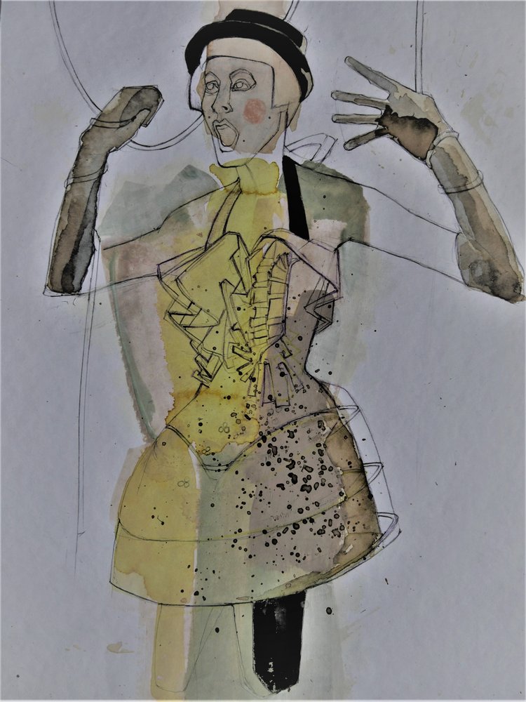 Manichino di moda espressivo da Doris Schmitz