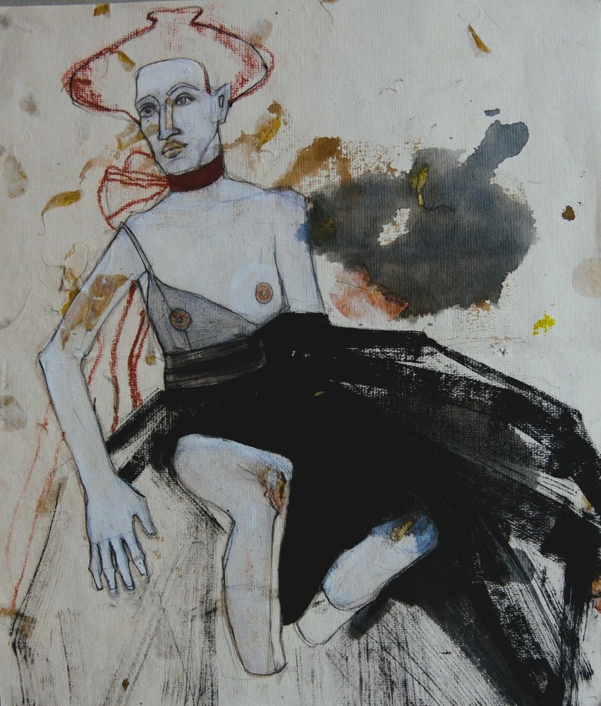 Figura espressiva con cappello da Doris Schmitz