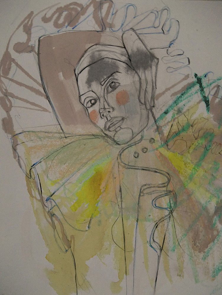 Ritratto di una donna espressiva da Doris Schmitz