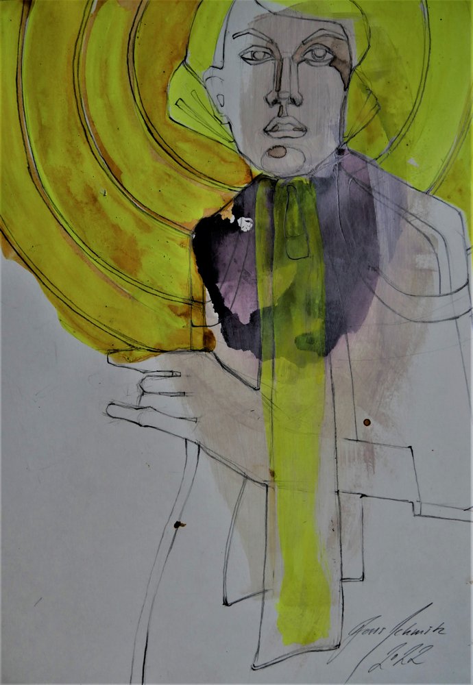 Ritratto in giallo espressivo da Doris Schmitz
