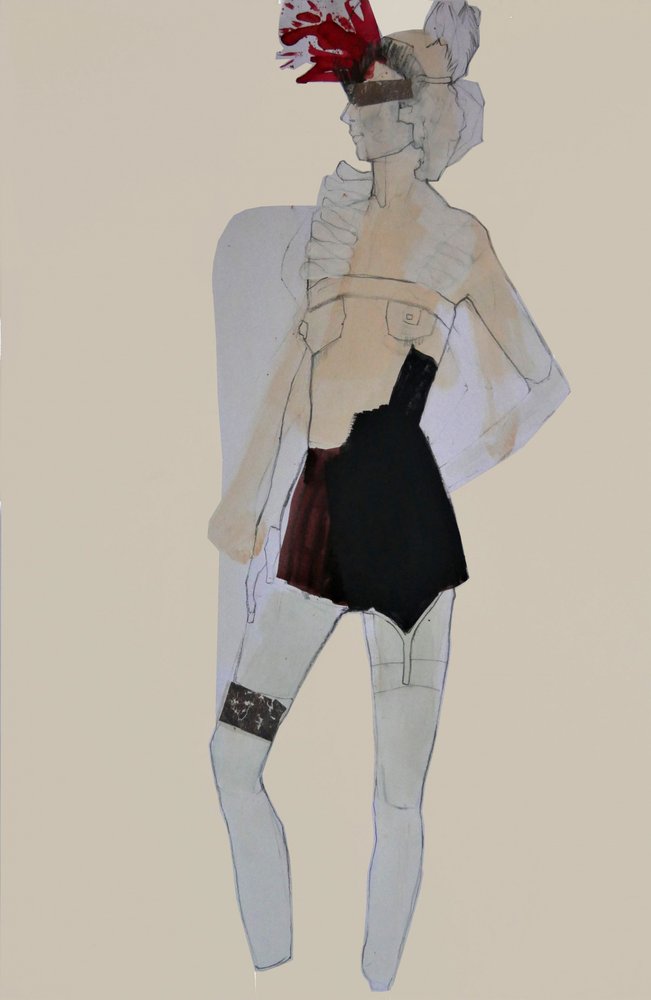La moda delle bende piumate da Doris Schmitz