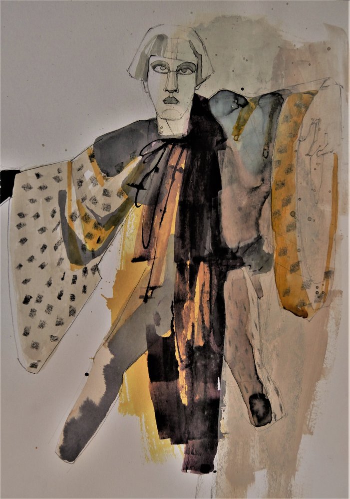Stile kimono dorato da Doris Schmitz