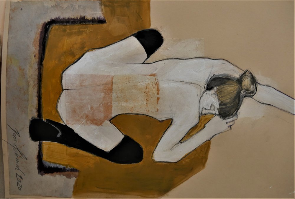 Nudo disteso dorato da Doris Schmitz