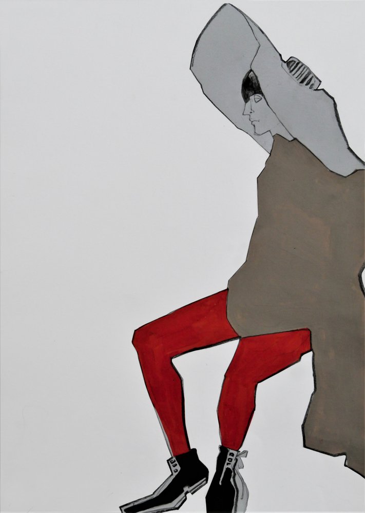 Figura con cappuccio e calzamaglia rossa da Doris Schmitz