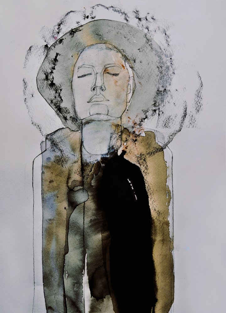 Ritratto di una donna in meditazione da Doris Schmitz