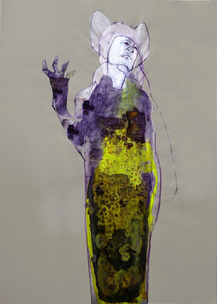 Misteriosa figura viola da Doris Schmitz