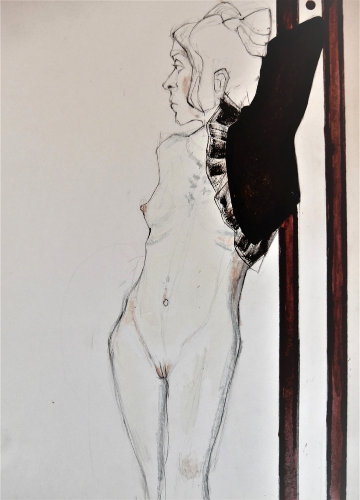 Profilo di un nudo pensieroso da Doris Schmitz
